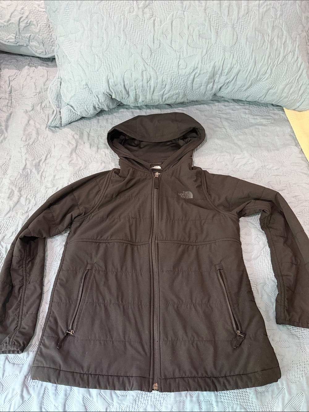 The North Face TNF Black Hooded Softshell Women’s Size M